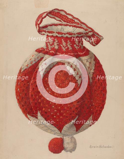 Crocheted Handbag, 1935/1942. Creator: Erwin Schwabe.