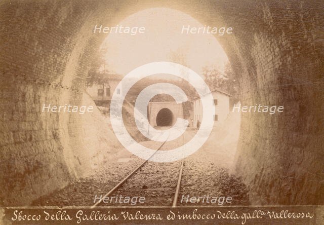 Sbocco della Galleria Valenza ed imbocco della galleria Vallerosa, October 1883. Creator: Achille Mauri.