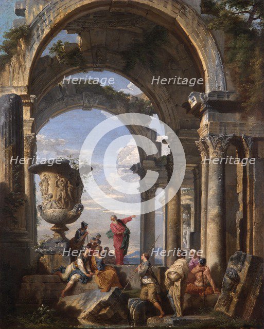 'St Paul Preaching at Athens', 1737. Artist: Giovanni Paolo Panini.