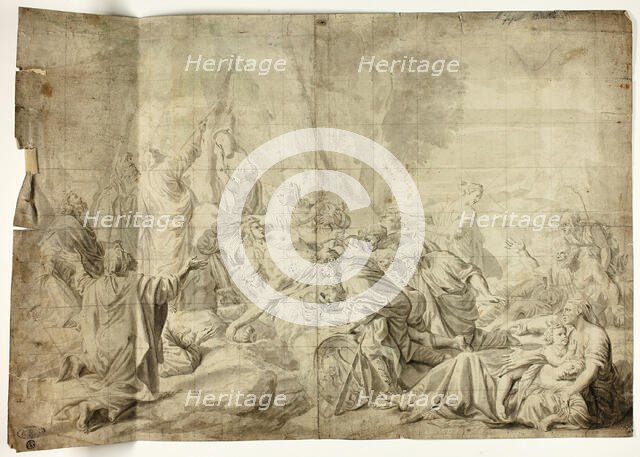 Moses Drawing Water from the Rock, n.d. Creator: Unknown.