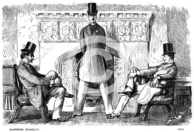 'Alarming Scarcity', 1874 (1891). Artist: George du Maurier