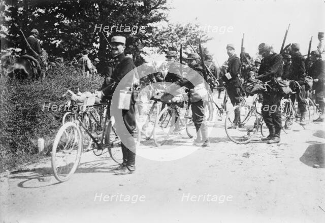 France - Cyclists of Army, between c1914 and c1915. Creator: Bain News Service.