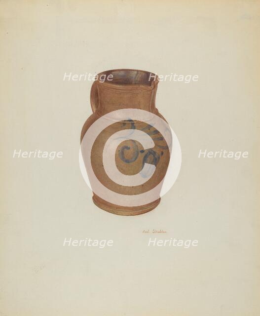 Pitcher, c. 1941. Creator: Carl Strehlau.
