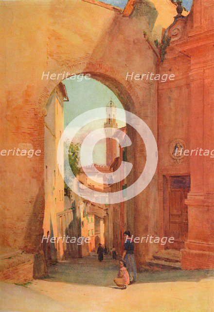 'Arco Di S. Giuseppe, Siena', c1900 (1913). Artist: Walter Frederick Roofe Tyndale.