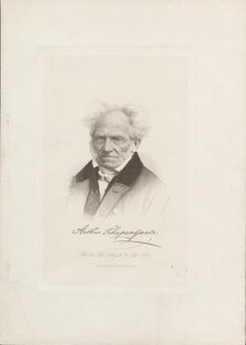 Portrait of Arthur Schopenhauer (1788-1860), 1870. Creator: Anonymous.