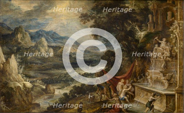 Landscape with Diana and Actaeon, c1590-1630. Creator: Kerstiaen de Keuninck.