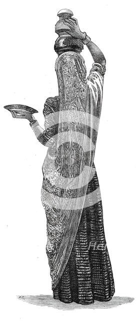 Costumes of Western India, Purdasi milkwoman, 1876. Creator: Unknown.