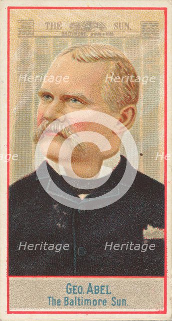 George Abel, The Baltimore Sun, from the American Editors series (N1) for Allen & Ginter C..., 1887. Creator: Allen & Ginter.