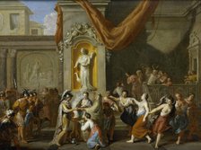 The Marriage of Alexander the Great and Roxane of Bactria, 1670-1733. Creator: Gerard Hoet.