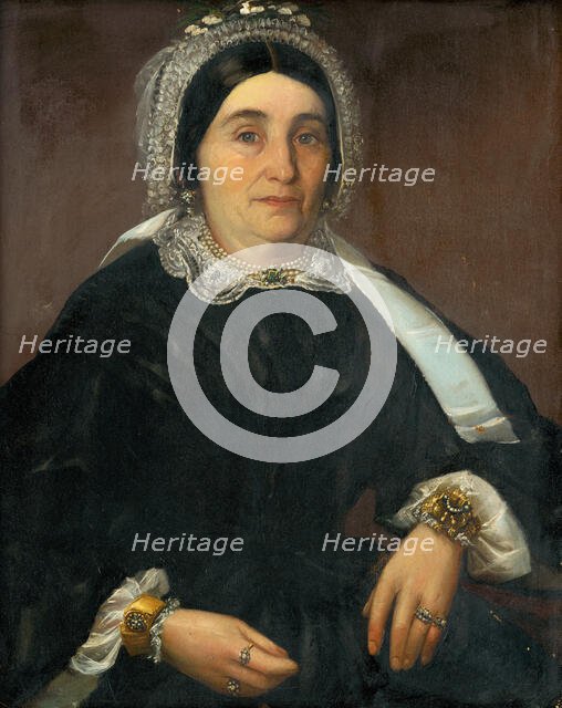 Portrait of Mrs. Královicová, 1850-1860. Creator: Unknown.