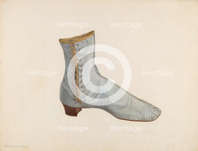 Woman's Shoe, c. 1940. Creator: Daniel Marshack.