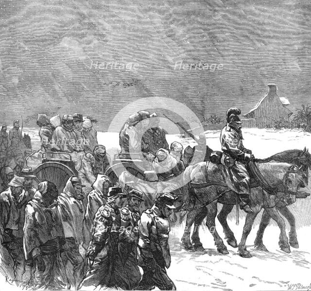 French prisoners on the road between Etampes and Orleans, 1871. Creator: William James Palmer.