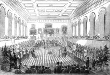 Installation of the Duke of Newcastle at the Mechanics' Hall, Nottingham, as Provincial..., 1860. Creator: W Thomas.