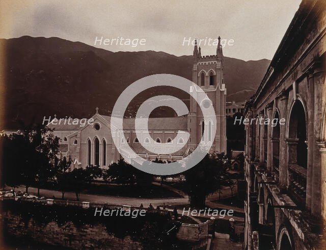 Hong Kong: St John's Cathedral, North Front, c1873. Creator: William Pryor Floyd.