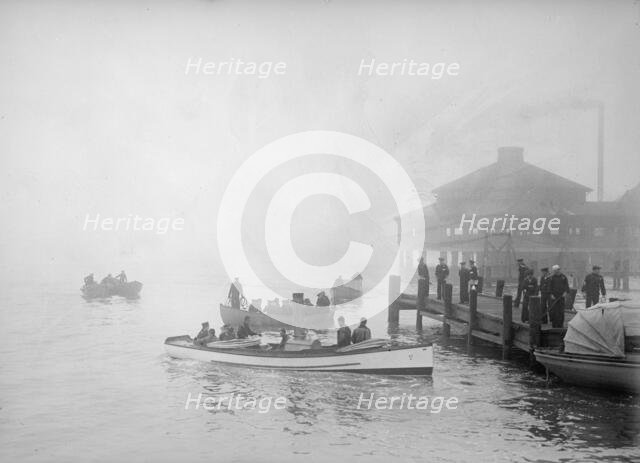 Navy, U.S. Pier at Old Pt. Comfort, 1914. Creator: Harris & Ewing.