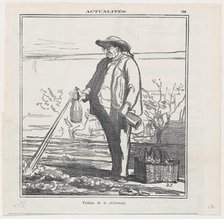 Victime de la sécheresse, 1870.  Creator: Honore Daumier.