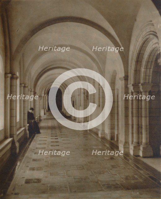'East Cloister, Buckfast Abbey', late 19th-early 20th century. Artist: Unknown.
