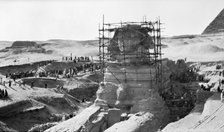 Great Sphinx of Giza, Egypt, 1931. Artist: Unknown.