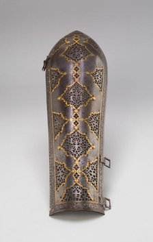 Arm Guard (Bazuband) from Suit of Armor, 18th century. Creator: Unknown.