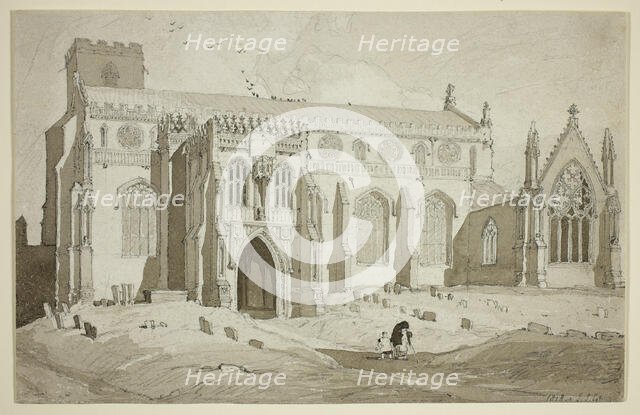 Cley Church, Norfolk, 1818. Creator: John Sell Cotman.