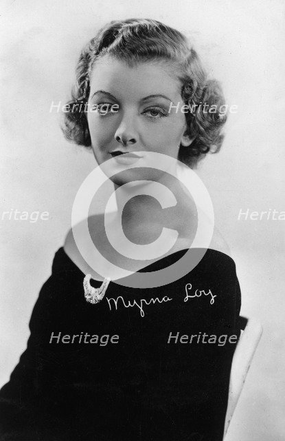 Myrna Loy (1905-1993), American actress, 20th century. Artist: Unknown