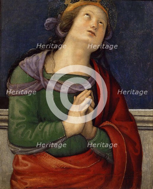 San Pietro Polyptych: Saint Flavia, Between 1496 and 1499. Creator: Perugino (ca. 1450-1523).