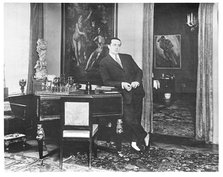 Wolfgang Gurlitt in the study of his gallery at the Potsdamer Strasse, Berlin, c. 1925. Creator: Anonymous.