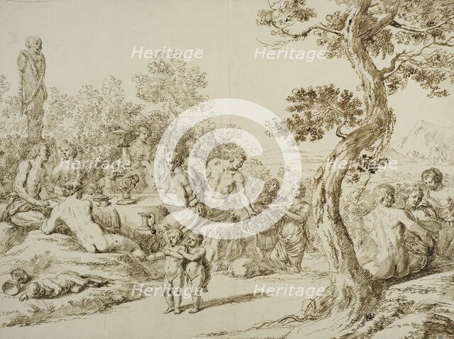 Bacchanal, c18th century. Creator: Ottmar Elliger the Younger.