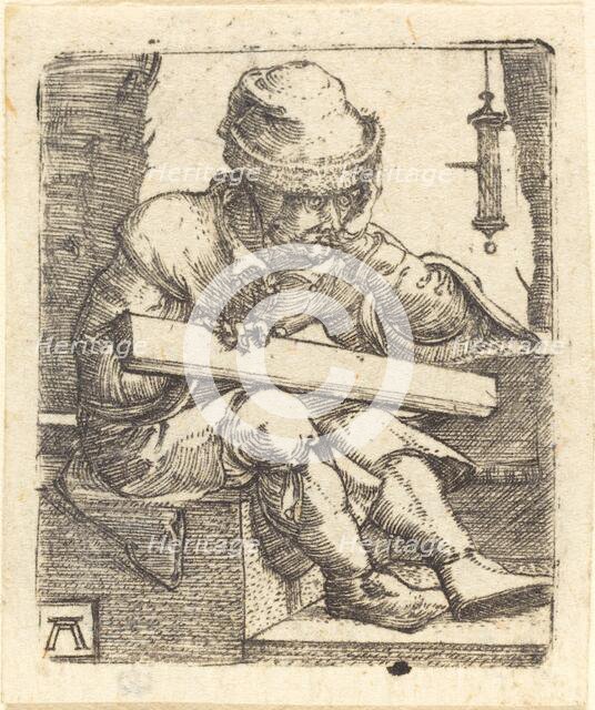 The Pensive Carpenter, c. 1520/1530. Creator: Albrecht Altdorfer.