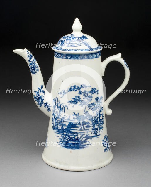 Coffee Pot, Derby, 1765/70. Creator: Derby Porcelain Manufactory England.