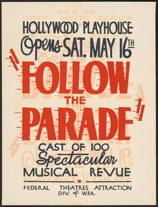 Follow the Parade, Los Angeles, 1936. Creator: Unknown.