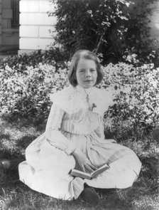 Ethel Roosevelt in the garden, c1902 June 17. Creator: Frances Benjamin Johnston.