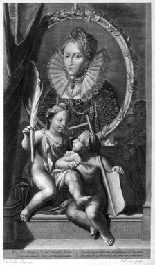 Elizabeth I, Queen of England and Ireland.Artist: Cornelis Vermeulen