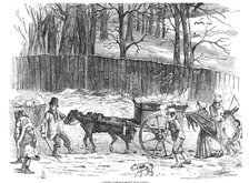 London Ice Carts, 1850. Creator: Unknown.