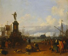 View of the Amsterdam Harbour at the IJ River, 1700. Creator: Ludolf Backhuysen I.