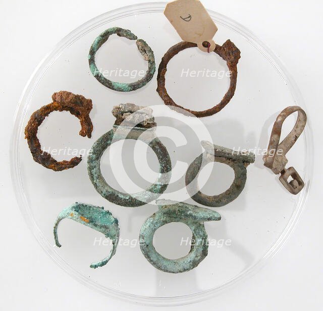 Finger Rings, Coptic, 4th-7th century. Creator: Unknown.