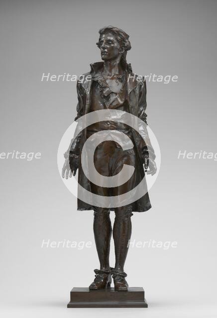 Nathan Hale, model 1889/1890, cast 1890. Creator: Frederick William MacMonnies.