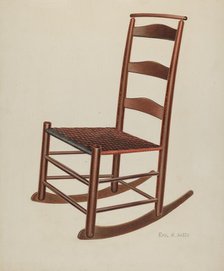 Shaker Chair, c. 1938. Creator: Emil Hagen.