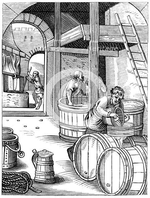 Brewer, 16th century (1849).Artist: Jost Amman