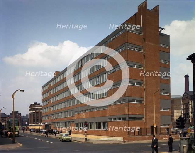 Huntsman House, headquarters of Tetley's brewers, Leeds, West Yorkshire, 1968.  Artist: Michael Walters