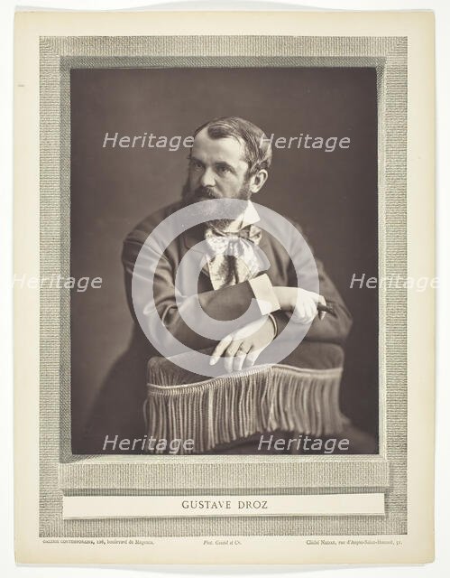 Antoine Gustave Droz (French writer, 1832-1895), c. 1853/72. Creator: Nadar.