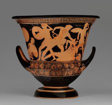 Fragmentary Attic Red-Figure Calyx Krater, 480-470 BC. Creator: Syleus Painter.