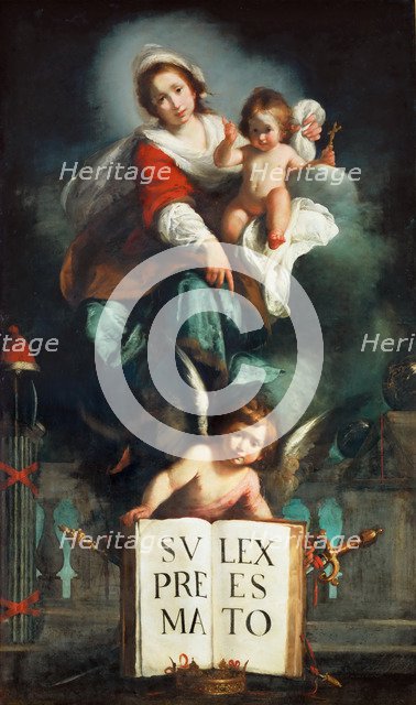 The Madonna of Justice. Artist: Strozzi, Bernardo (1581-1644)