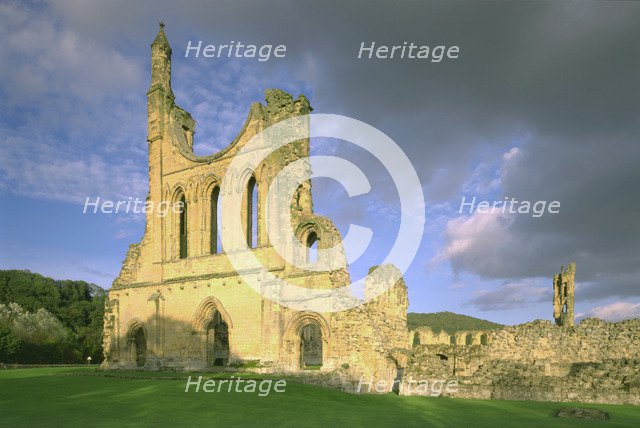 Monastic church, Byland Abbey, North Yorkshire, 1998. Artist: J Richards