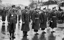 French soldiers being awarded the Legion d'Honneur, Mulhouse, France, 10 February 1945. Artist: Unknown