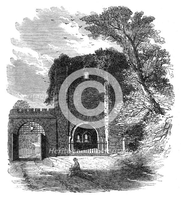 The British Archaeological Association at Exeter - Rougemont Castle: interior of gateway..., 1861. Creator: Unknown.