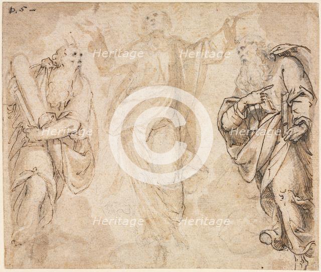 The Transfiguration (recto), c. 1590. Creator: Camillo Procaccini (Italian, 1546-1629).