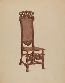 Side Chair, c. 1936. Creator: Frank Wenger.