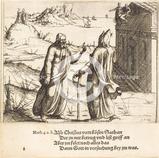 The Temptation of Christ, 1548. Creator: Augustin Hirschvogel.