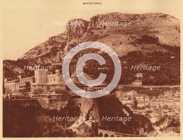 'The Prince's Palace and la Condamine, Monte Carlo', 1930. Creator: Unknown.